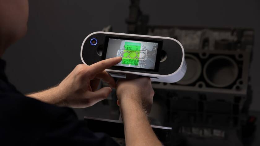 Artec Leo handheld 3D scanning used for high-precision component capture