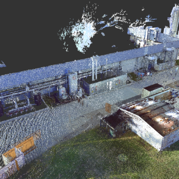Point cloud scanning of an industrial environment for engineering and design planning